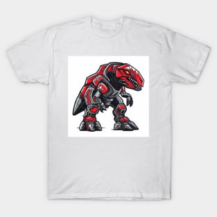 Red T-rex zord Illustration for esport logo and icon T-Shirt